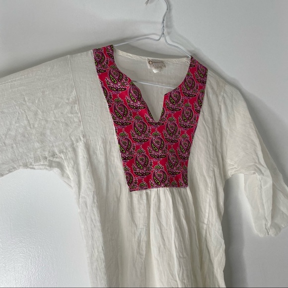 Delfina Made In Italy Cotton Paisley Tunic - Picture 4 of 8